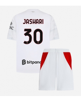 Billige Fotballdrakt AC Milan Ardon Jashari #30 Replika Bortedraktsett Barn 2026-27 Kortermet (med bukser)